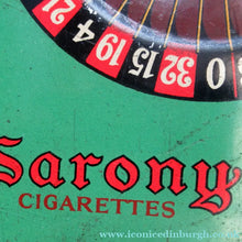 Load image into Gallery viewer, 1920s Vintage Tin Shaped as a Roulette Table - with original separate spinner

