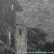 Load image into Gallery viewer, 1920s Wood Engraving by Gwen Raveret The Barber's Shop France
