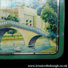 Load image into Gallery viewer, British Empire Exhibition Toffee Tin 1924; with an Image of the Palace of Industry
