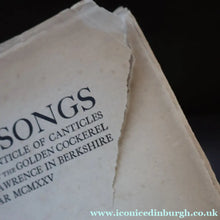 Load image into Gallery viewer, 1925 LIMITED EDITION. Song of Songs. Illustrations by Eric Gill. Published by Golden Cockerel Press
