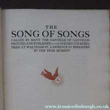 Load image into Gallery viewer, 1925 LIMITED EDITION. Song of Songs. Illustrations by Eric Gill. Published by Golden Cockerel Press
