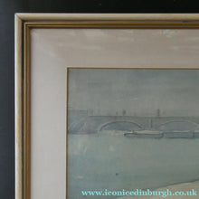 Load image into Gallery viewer, Knighton Hammond. Old London Bridge from the Tower  Watercolour 1920s
