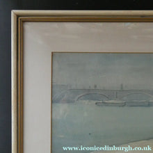 Load image into Gallery viewer, Knighton Hammond. Old London Bridge from the Tower  Watercolour 1920s
