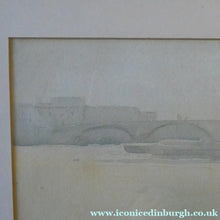 Load image into Gallery viewer, Knighton Hammond. Old London Bridge - Evening Watercolour 1920s
