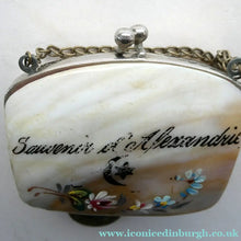 Load image into Gallery viewer, 1930s / 1940s EGYPTIAN Holiday Souvenir. from Alexandria. Mother of Pearl Coin Purse
