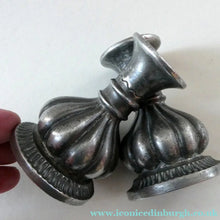 Load image into Gallery viewer, 1930s / 1940s JUST ANDERSEN Danish Pewter PAIR of Dwarf Candlesticks
