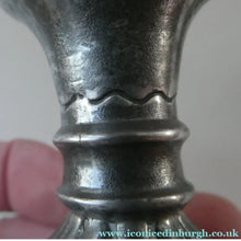 Load image into Gallery viewer, 1930s / 1940s JUST ANDERSEN Danish Pewter PAIR of Dwarf Candlesticks
