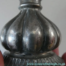 Load image into Gallery viewer, 1930s / 1940s JUST ANDERSEN Danish Pewter PAIR of Dwarf Candlesticks
