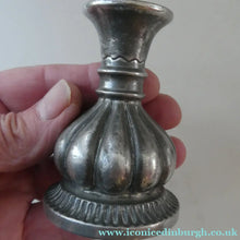 Load image into Gallery viewer, 1930s / 1940s JUST ANDERSEN Danish Pewter PAIR of Dwarf Candlesticks
