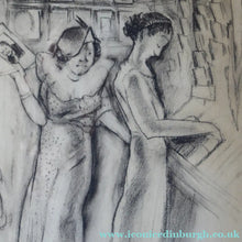 Load image into Gallery viewer, 1930s American Drawing of Ladies Shopping in Woolworths - Katherine Langhorne Adams
