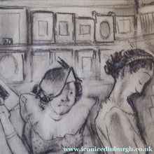 Load image into Gallery viewer, 1930s American Drawing of Ladies Shopping in Woolworths - Katherine Langhorne Adams
