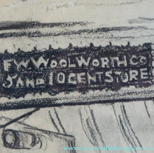 Load image into Gallery viewer, 1930s American Drawing of Ladies Shopping in Woolworths - Katherine Langhorne Adams
