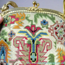 Load image into Gallery viewer, 1930s Art Deco Aztec Revival Embroidered Tapesty Evening Bag
