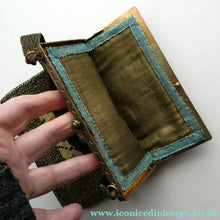 Load image into Gallery viewer, Vintage 1930s Art Deco Beaded Evening Bag with Needlepoint Panels. Very Unusual

