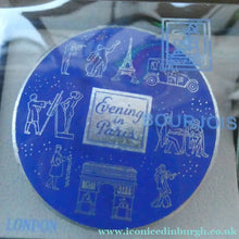 Load image into Gallery viewer, 1930s ART DECO Bourjois "Evening In Paris" Miniature Perfume Bottle and Full Face Powder Box
