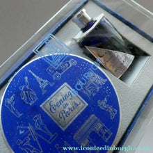 Load image into Gallery viewer, 1930s ART DECO Bourjois "Evening In Paris" Miniature Perfume Bottle and Full Face Powder Box
