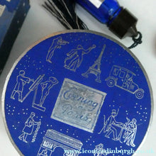 Load image into Gallery viewer, 1930s ART DECO Bourjois "Evening In Paris" Miniature Perfume Bottle (Boxed). and Face Powder Box (Unused) and Fancy Long Bottle
