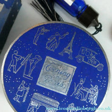 Load image into Gallery viewer, 1930s ART DECO Bourjois "Evening In Paris" Miniature Perfume Bottle (Boxed). and Face Powder Box (Unused) and Fancy Long Bottle
