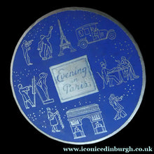 Load image into Gallery viewer, 1930s ART DECO Bourjois "Evening In Paris" Miniature Perfume Bottle (Boxed). and Face Powder Box (Unused) and Fancy Long Bottle
