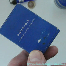 Load image into Gallery viewer, 1930s ART DECO Bourjois "Evening In Paris" Miniature Perfume Bottle (Boxed). and Face Powder Box (Unused) and Fancy Long Bottle
