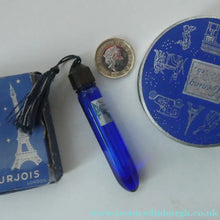 Load image into Gallery viewer, 1930s ART DECO Bourjois "Evening In Paris" Miniature Perfume Bottle (Boxed). and Face Powder Box (Unused) and Fancy Long Bottle
