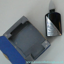 Load image into Gallery viewer, 1930s ART DECO Bourjois "Evening In Paris" Miniature Perfume Bottle (Boxed). and Face Powder Box (Unused) and Fancy Long Bottle
