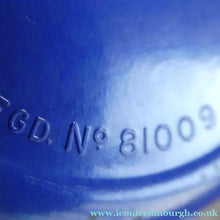 Load image into Gallery viewer, 1930s ART DECO Bourjois "Evening In Paris" Perfume Bottle in Bakelite Blue Clam Shell Box
