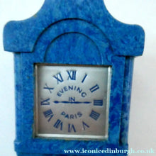 Load image into Gallery viewer, 1930s ART DECO Bourjois "Evening In Paris" Perfume Bottle in Bakelite Grandfather Clock Box
