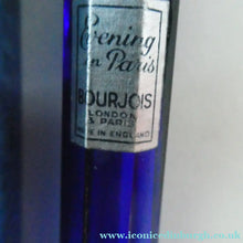 Load image into Gallery viewer, 1930s ART DECO Bourjois "Evening In Paris" Perfume Bottle in Bakelite Grandfather Clock Box
