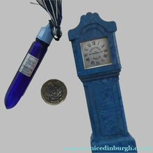 Load image into Gallery viewer, 1930s ART DECO Bourjois "Evening In Paris" Perfume Bottle in Bakelite Grandfather Clock Box
