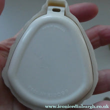 Load image into Gallery viewer, 1930s ART DECO Bourjois "Evening In Paris" Perfume Bottle in Bakelite White Clam Shell Box
