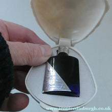 Load image into Gallery viewer, 1930s ART DECO Bourjois "Evening In Paris" Perfume Bottle in Bakelite White Clam Shell Box
