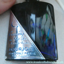Load image into Gallery viewer, 1930s ART DECO Bourjois "Evening In Paris" Perfume Bottle in Bakelite White Clam Shell Box
