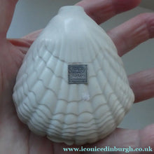 Load image into Gallery viewer, 1930s ART DECO Bourjois "Evening In Paris" Perfume Bottle in Bakelite White Clam Shell Box
