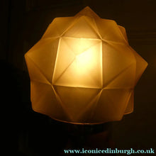 Load image into Gallery viewer, ART DECO Brass Table Lamp with Skyscraper Geometric Stepped Base; With Angular Globe Glass Shade
