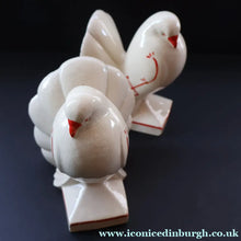 Load image into Gallery viewer, 1930s Art Deco Continental Ceramics FAN TAIL DOVES Sand-Filled (Sandbag) Bookends
