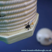 Load image into Gallery viewer, 1930s Art Deco CROWN DEVON Honey Pot in the Shape of a Round Beehive
