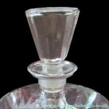 Load image into Gallery viewer, Rare 1930s Art Deco CZECH Glass Decanter Embellished with Large Silver Pointed Stars
