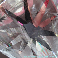 Load image into Gallery viewer, Rare 1930s Art Deco CZECH Glass Decanter Embellished with Large Silver Pointed Stars
