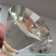 Load image into Gallery viewer, Rare 1930s Art Deco CZECH Glass Decanter Embellished with Large Silver Pointed Stars
