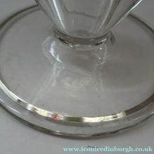 Load image into Gallery viewer, Rare 1930s Art Deco CZECH Glass Decanter Embellished with Large Silver Pointed Stars
