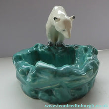 Load image into Gallery viewer, 1930s Art Deco Ditmar Urbach Czech Ceramic Polar Bear Bowl
