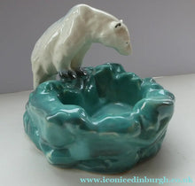 Load image into Gallery viewer, 1930s Art Deco Ditmar Urbach Czech Ceramic Polar Bear Bowl
