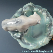 Load image into Gallery viewer, 1930s ART DECO Czech Polar Bear Bowl. Very Decorative Figurative Centerpiece Designed by Ditmar Urbach 
