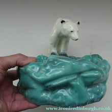 Load image into Gallery viewer, 1930s Art Deco Ditmar Urbach Czech Ceramic Polar Bear Bowl
