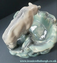 Load image into Gallery viewer, 1930s ART DECO Czech Polar Bear Bowl. Very Decorative Figurative Centerpiece Designed by Ditmar Urbach 
