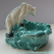 Load image into Gallery viewer, 1930s Art Deco Ditmar Urbach Czech Ceramic Polar Bear Bowl
