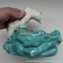 Load image into Gallery viewer, 1930s Art Deco Ditmar Urbach Czech Ceramic Polar Bear Bowl
