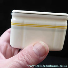 Load image into Gallery viewer, 1930s Art Deco FOLEY China Cube Sugar Bowl : CUNARD STEAMSHIP Co. Issue
