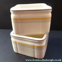 Load image into Gallery viewer, 1930s Art Deco FOLEY China Cube Sugar Bowl : CUNARD STEAMSHIP Co. Issue
